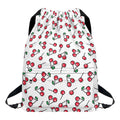 Pixel Cherry Pattern Print Drawstring Backpack