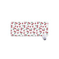 Pixel Cherry Pattern Print Extended Mouse Pad
