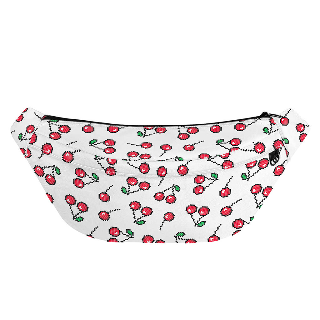 Pixel Cherry Pattern Print Fanny Pack