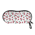 Pixel Cherry Pattern Print Glasses Case