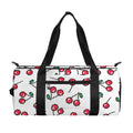 Pixel Cherry Pattern Print Gym Bag