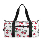 Pixel Cherry Pattern Print Gym Bag