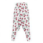 Pixel Cherry Pattern Print Hammer Pants