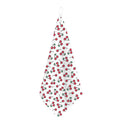 Pixel Cherry Pattern Print Hand Towel
