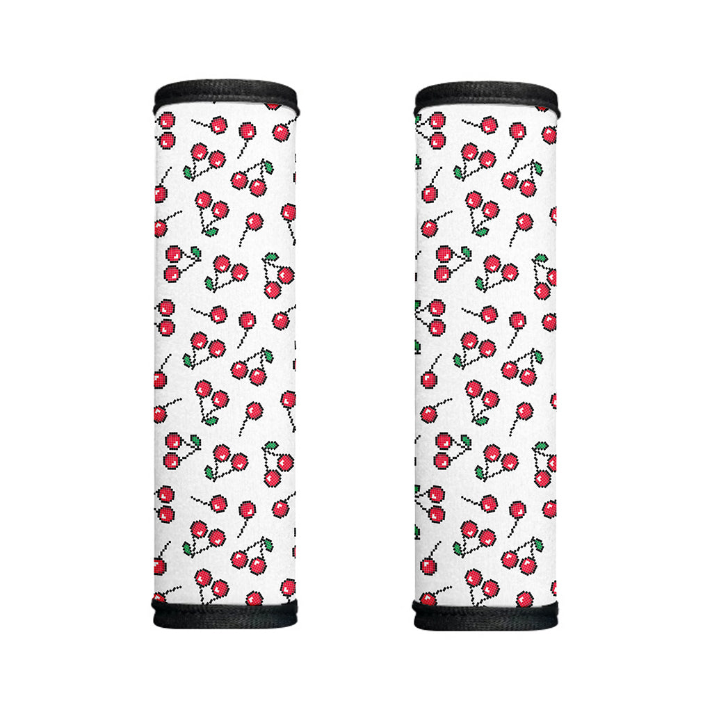 Pixel Cherry Pattern Print Handle Covers