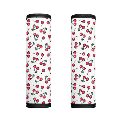 Pixel Cherry Pattern Print Handle Covers