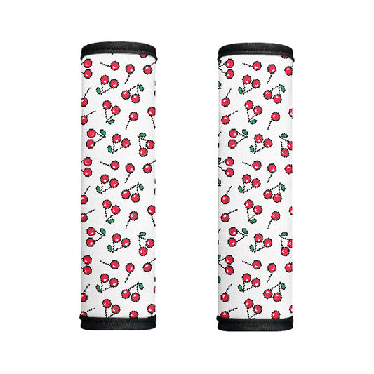 Pixel Cherry Pattern Print Handle Covers