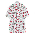 Pixel Cherry Pattern Print Hawaiian Shirt