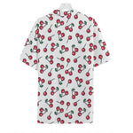 Pixel Cherry Pattern Print Hawaiian Shirt