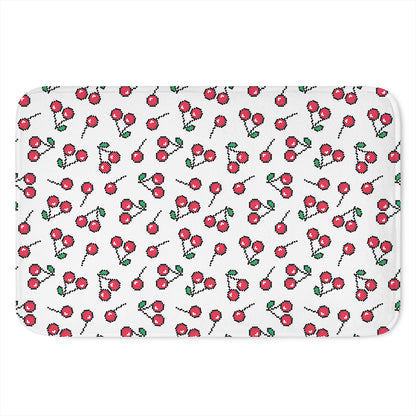Pixel Cherry Pattern Print Indoor Door Mat