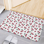 Pixel Cherry Pattern Print Indoor Door Mat