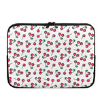 Pixel Cherry Pattern Print Laptop Sleeve