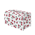 Pixel Cherry Pattern Print Leather Tissue Box Cover