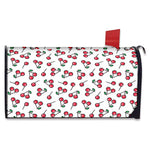 Pixel Cherry Pattern Print Mailbox Cover