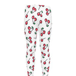 Pixel Cherry Pattern Print Men's leggings
