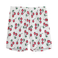 Pixel Cherry Pattern Print Men's Athletic Shorts