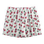 Pixel Cherry Pattern Print Mesh Shorts