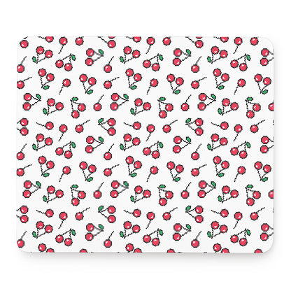 Pixel Cherry Pattern Print Mouse Pad