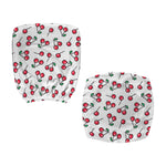 Pixel Cherry Pattern Print Office Chair Cover