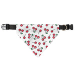 Pixel Cherry Pattern Print Over The Collar Dog Bandana