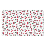 Pixel Cherry Pattern Print Polyester Doormat