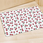Pixel Cherry Pattern Print Polyester Doormat