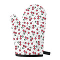Pixel Cherry Pattern Print Single Oven Mitt