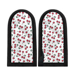 Pixel Cherry Pattern Print Skillet Handle Cover