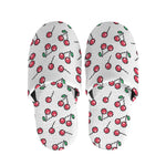 Pixel Cherry Pattern Print Slippers