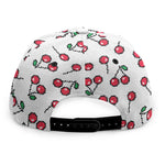 Pixel Cherry Pattern Print Snapback Cap