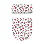 Pixel Cherry Pattern Print Toilet Lid And Tank Cover Set