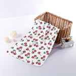 Pixel Cherry Pattern Print Towel