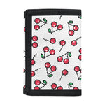 Pixel Cherry Pattern Print Trifold Wallet