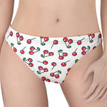Pixel Cherry Pattern Print Women's Thong