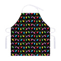 Pixel Christmas Lights Print Adjustable Apron