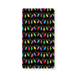 Pixel Christmas Lights Print Baby Crib Sheet
