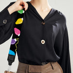 Pixel Christmas Lights Print Bag Strap