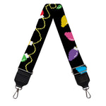 Pixel Christmas Lights Print Bag Strap