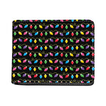 Pixel Christmas Lights Print Bifold Wallet