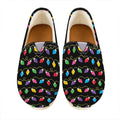 Pixel Christmas Lights Print Casual Shoes