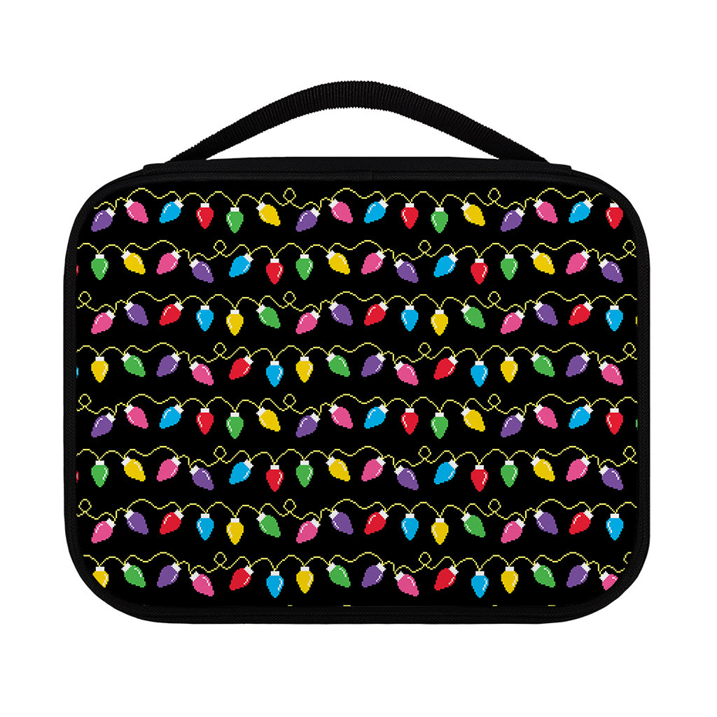 Pixel Christmas Lights Print Classic Bible Case