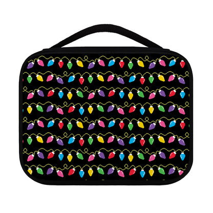 Pixel Christmas Lights Print Classic Bible Case