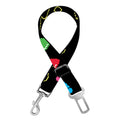 Pixel Christmas Lights Print Dog Seat Belt