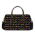 Pixel Christmas Lights Print Duffel Bag