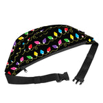 Pixel Christmas Lights Print Fanny Pack