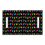 Pixel Christmas Lights Print Golf Cart Seat Cover