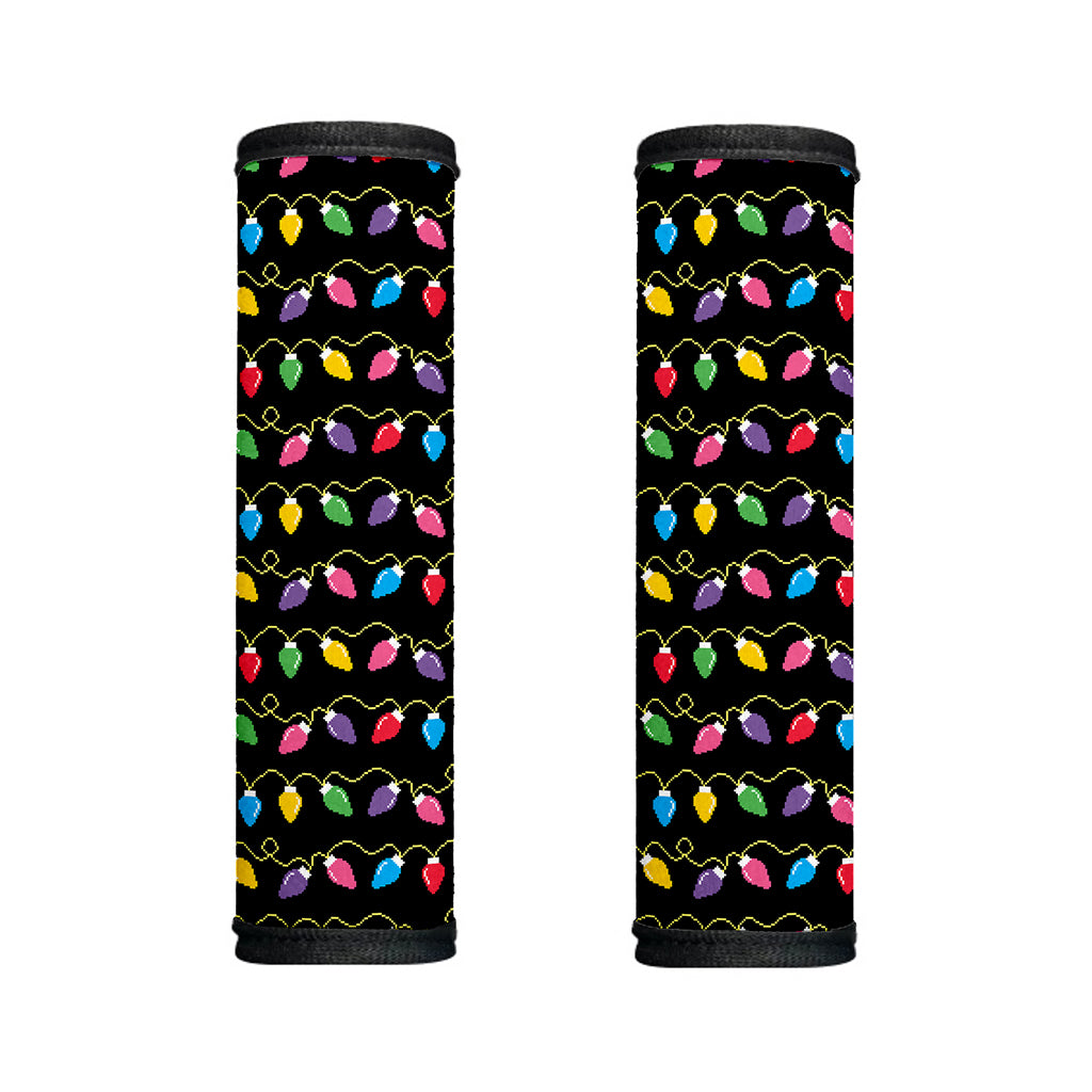 Pixel Christmas Lights Print Handle Covers