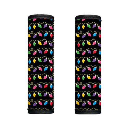 Pixel Christmas Lights Print Handle Covers