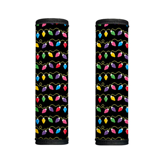 Pixel Christmas Lights Print Handle Covers