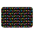 Pixel Christmas Lights Print Indoor Door Mat